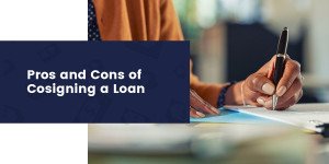 Person calculating loan payments as a cosigner